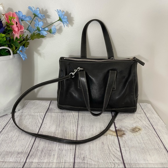 COACH Satchel Crossbody Doctor Satchel Bag Black Leather - Picture 7 of 11